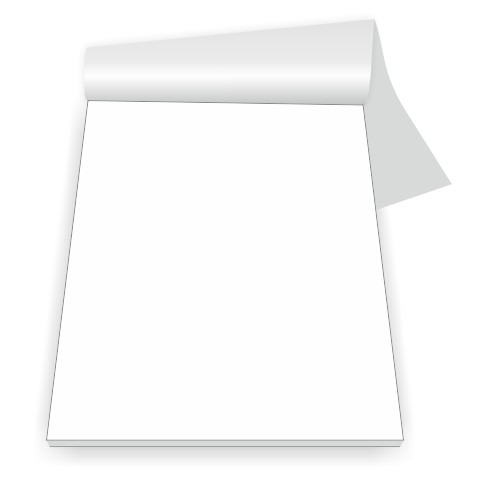 50 Blocos | 10x14,8cm | Em Branco | 50 Folhas